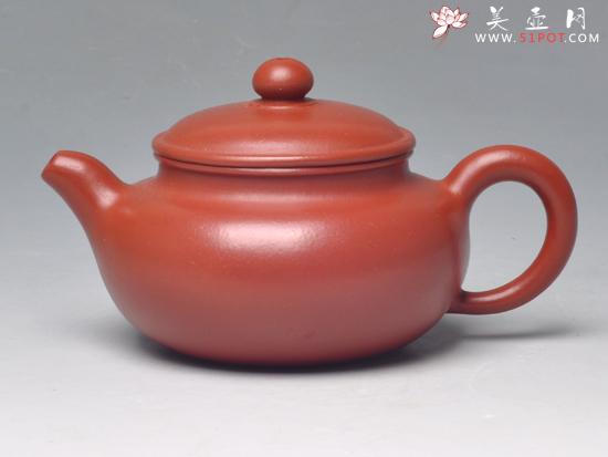 紫砂壶图片：仿古（大红袍朱泥）... - 美壶网