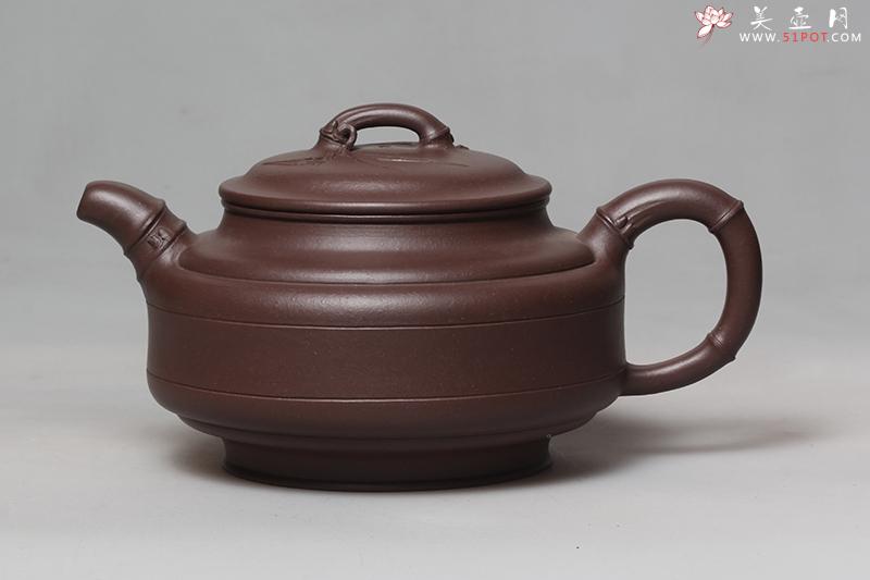 紫砂壶图片：双线竹鼓 - 美壶网