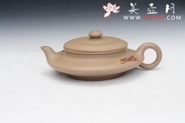 紫砂壶图片：线瓢（吉祥制，王玉美绘） - 美壶网