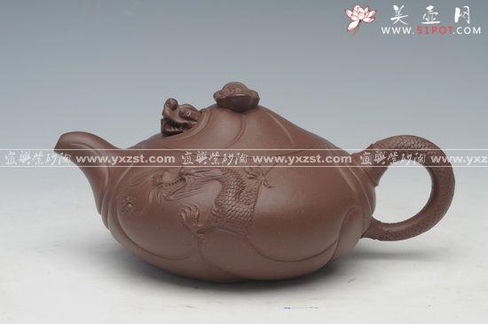 紫砂壶图片：3鱼化龙1 - 美壶网