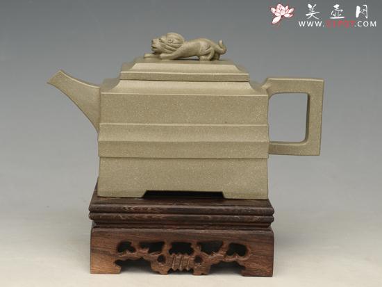 紫砂壶图片：青狮  容量：400cc - 美壶网