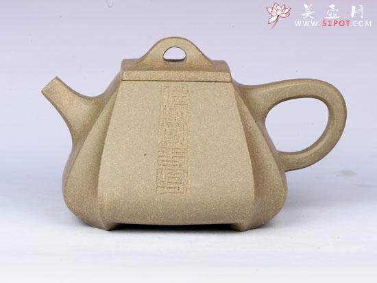 紫砂壶图片:抽角石瓢 - 美壶网