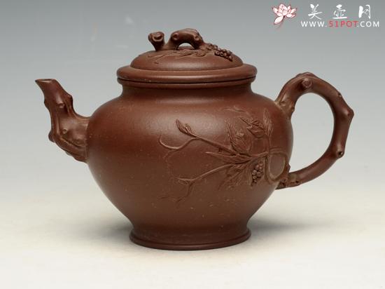 紫砂壶图片：报春 泥料：底槽清 280cc - 美壶网