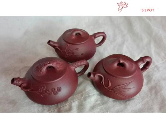 紫砂壶图片:松竹梅 - 美壶网