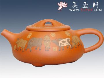 紫砂壶图片:五牛图 - 美壶网