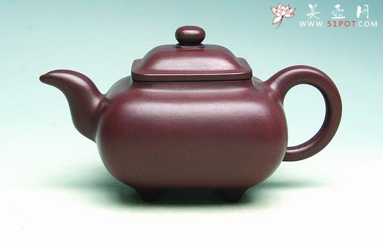 紫砂壶图片：四方传炉 - 美壶网