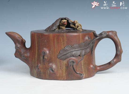 紫砂壶图片：遮风挡雨 - 美壶网