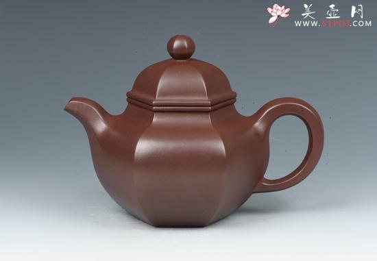 紫砂壶图片：六方掇球 - 美壶网