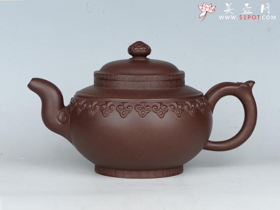 紫砂壶图片：云肩如意    泥料：底槽清 - 美壶网