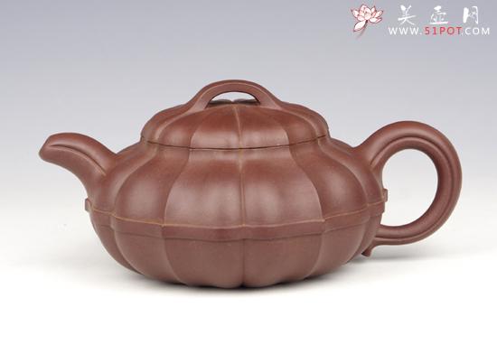 紫砂壶图片：线合菱 - 美壶网