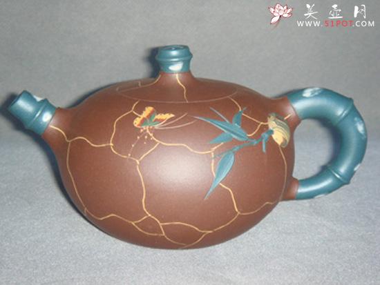 紫砂壶图片：笠竹壶 - 美壶网