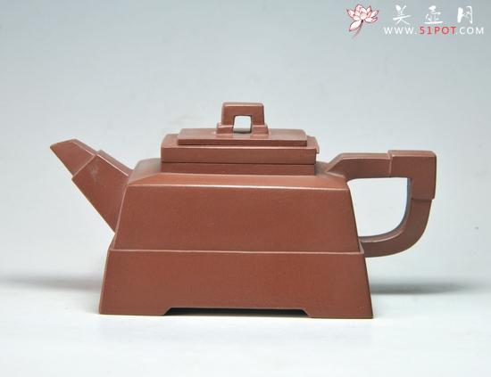 紫砂壶图片：四方抽盖 - 美壶网