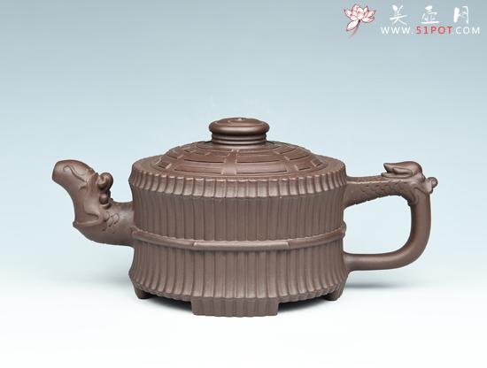 紫砂壶图片：龙头一捆竹 - 美壶网