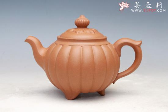 紫砂壶图片：菱花锦囊 - 美壶网