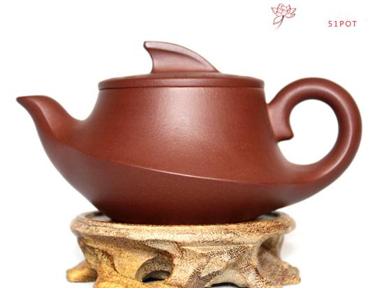 紫砂壶图片：底槽青 神曲壶 - 美壶网
