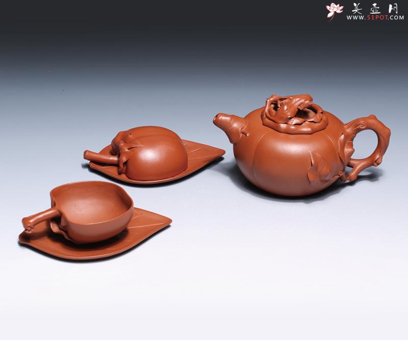 紫砂壶图片：柿子茶具 - 美壶网