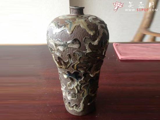 紫砂壶图片：彩陶瓶 - 美壶网