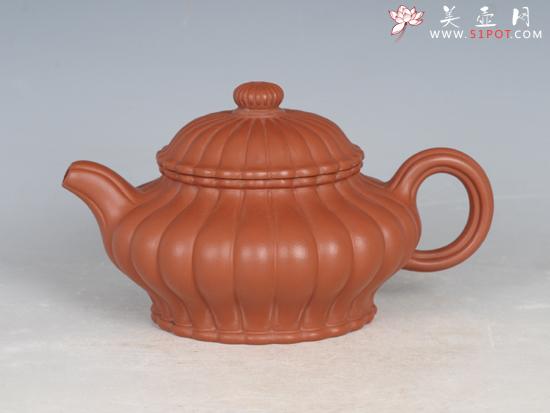 紫砂壶图片：筋纹水扁 - 美壶网
