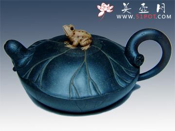 紫砂壶图片：荷叶青蛙 - 美壶网