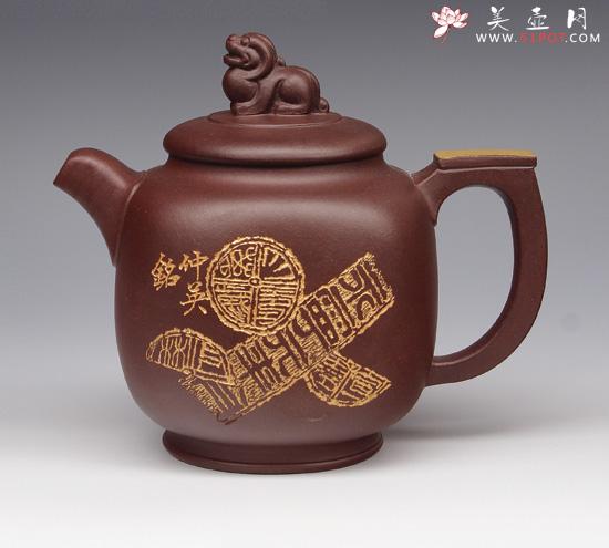 紫砂壶图片：祥狮 - 美壶网