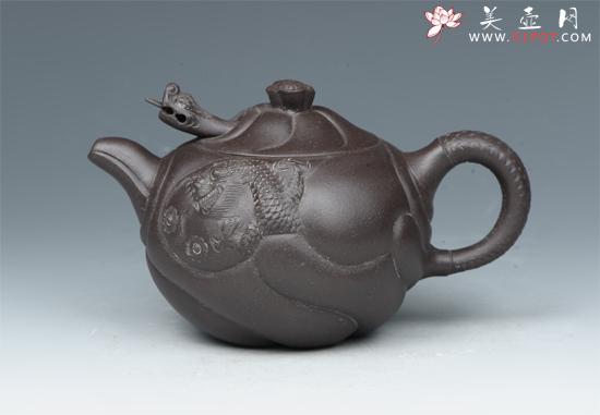 紫砂壶图片：鱼化龙 - 美壶网