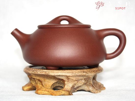 紫砂壶图片：底槽青 汉棠石瓢 - 美壶网