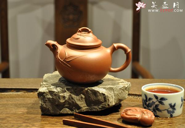 紫砂壶图片：竹 韵 - 美壶网