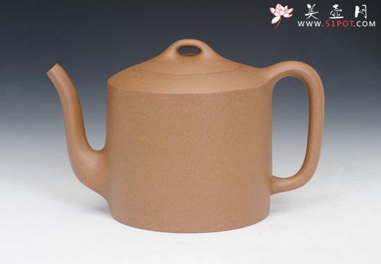 紫砂壶图片：黄金段直筒 - 美壶网