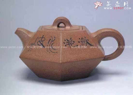 紫砂壶图片：八方斗壶 - 美壶网