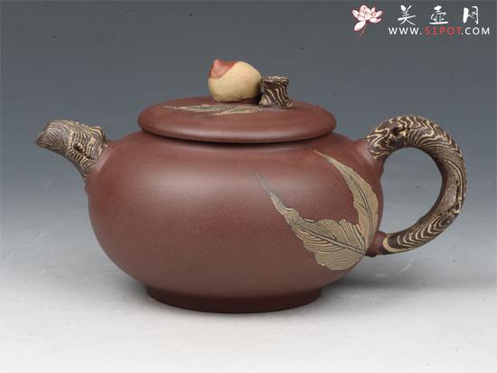 紫砂壶图片：寿桃1 - 美壶网