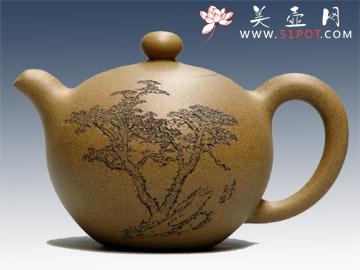 紫砂壶图片：一粒珠徐秉方铭 - 美壶网