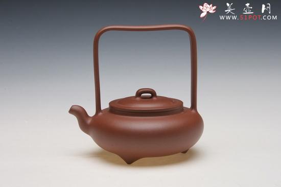 紫砂壶图片：乳丁提梁 - 美壶网
