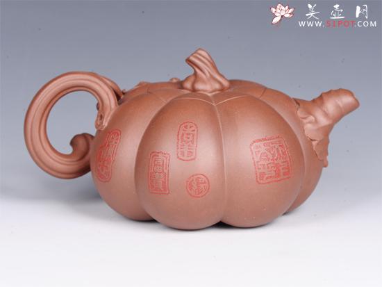 紫砂壶图片：南瓜壶 - 美壶网