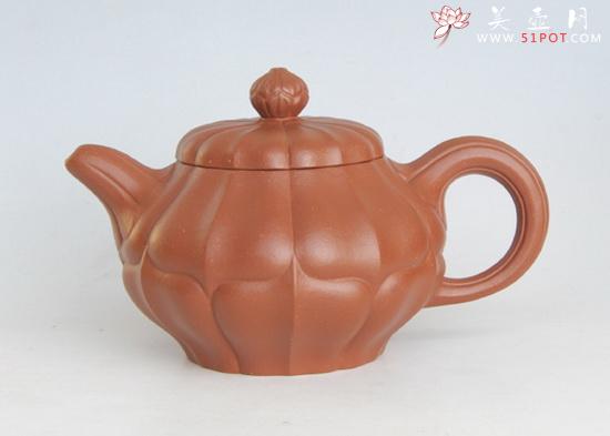 紫砂壶图片：朱泥合菱 - 美壶网