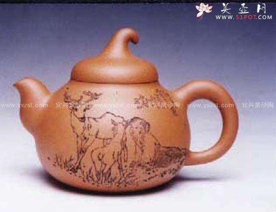 紫砂壶图片：茄段壶 - 美壶网