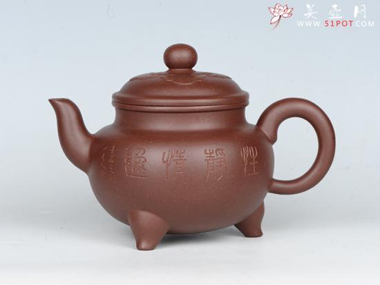 紫砂壶图片:大彬如意 泥料:老紫泥 - 美壶网
