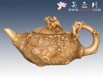 紫砂壶图片：金猴供春 - 美壶网