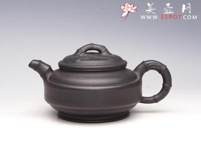 紫砂壶图片:双线竹鼓 - 美壶网