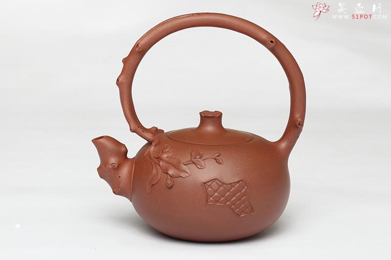 紫砂壶图片:石榴提梁 - 美壶网