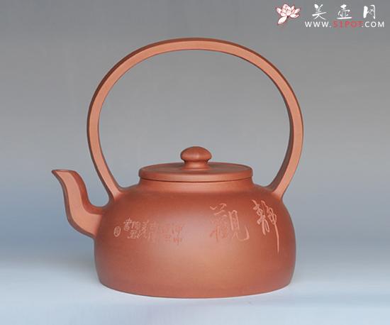 紫砂壶图片：大彬提梁 - 美壶网