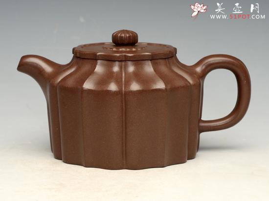 紫砂壶图片：菱花周盘 - 美壶网