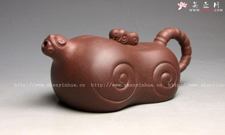 紫砂壶图片：虎将壶 - 美壶网