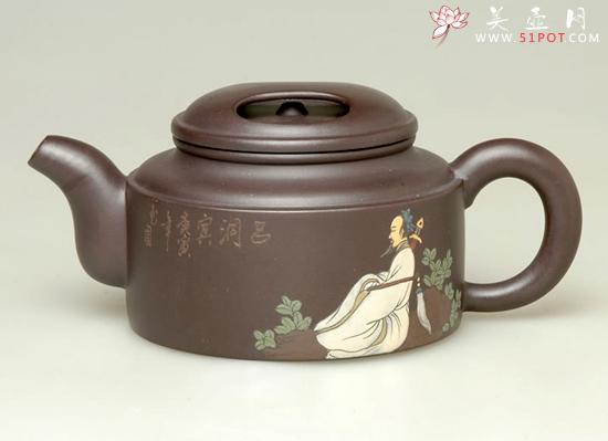 紫砂壶图片:八仙过海之吕洞宾 - 美壶网