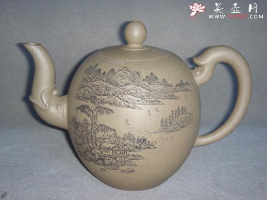 紫砂壶图片：龙蛋壶 - 美壶网