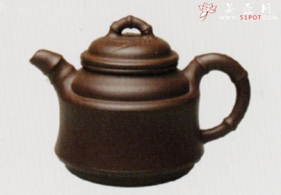 紫砂壶图片:双线竹鼓 - 美壶网