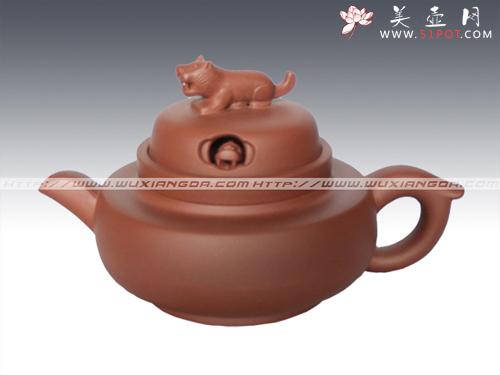 紫砂壶图片：藏龙伏虎 300cc 清水泥 - 美壶网