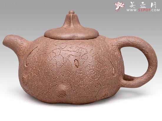 紫砂壶图片：供春  泥料：段泥  容量：300CC - 美壶网