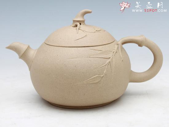 紫砂壶图片：贵妃竹  段泥  ... - 美壶网