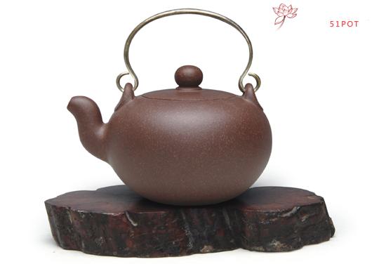 紫砂壶图片：圆珠提梁 - 美壶网