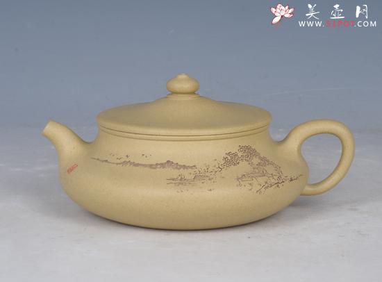 紫砂壶图片：君子山水 - 美壶网